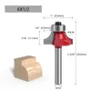 Fresa de 6 Lâminas Fresa de Canto Redondo com Haste de 1/4 Fresa para Ranhuras Cabeça de Corte para Máquina de Acabamento Fresa Fresa de Aço Tungstênio Fresa de Liga de Aço Tungstênio Especificações Completas