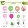 Guirnalda de Globos Dorados Champagne Fruta Verde Hojas Tropicales Tema Hawaiano Fiesta de Cumpleaños Globo para Baño de Bebé