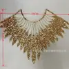 Malla Bordada Pecho Frontal Lentejuelas Bordado con Cuentas Industria Pesada DIY Pegatinas de Tela Ropa para Mujer Accesorios de Encaje