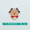 Versión Coreana al por mayor de Aleación Creativa Goteo de Aceite Colorido Navidad Reno de Navidad Colgante Accesorios Joyería Hecha a Mano DIY