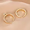 Comercio Exterior Transfronterizo Tendencia de Moda Anillo Abierto Ajustable Cielo Estrellado de Circonia Cúbica Completa Anillos Exquisitos para Parejas