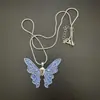 Wish Colgante de Mariposa Colorido Personalizado de Nuevo Producto Transfronterizo Moda Europea y Americana Creativo Regalo de Vacaciones Collar