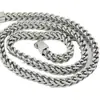 Cadena Positiva y Reversa de Acero de Titanio Cadena de Acero Inoxidable Punk Joyería Europea y Americana Collar Cuadrado para Mujer Grueso Largo Accesorios Personalizados para Hombre