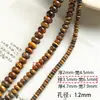 Nicho piedra natural ojo de tigre ágata negra cuentas de ábaco cuentas redondas pulsera collar con cuentas accesorios DIY material cuentas sueltas
