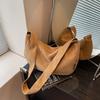 Bolso de Lona para Mujer 2026 Nuevo de Moda Simple Color Sólido Casual Bolso de Hombro Gran Capacidad Cruzado Bolso Dumpling