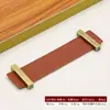 Puxador de Couro para Porta de Armário Estilo Nórdico Simples Retrô Clássico Puxador de Couro para Gaveta Puxador de Couro para Cômoda Marrom
