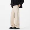 Pantalones casuales de alta calidad con caída estilo 'old money' para hombre 2026 Otoño/Invierno pierna recta holgada pants deportivos al por mayor modernos