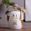 Garrafa de Vinho de Cerâmica Jingdezhen Garrafa Pequena de Vinho Antiga 0,6kg Catties 3kg Catties Garrafa de Vinho Branco Pote Selado de Cerâmica Doméstico