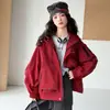 Chaqueta con Capucha de Otoño para Niñas 2026 Nuevo Modelo para Niños Mayores, Abrigo de Moda de Primavera y Otoño para Niñas Estudiantes de Secundaria