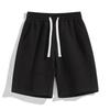 Shorts de Verão Masculinos Pesados de Cor Sólida Estilo Americano Soltos Shorts Finos da Moda Casuais Até o Joelho 2025 Novo Cor Sólida Simples