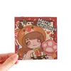 Tarjetas de felicitación de Navidad, plegables para la temporada navideña, románticas, para expresar gratitud y enviar bendiciones, tarjetas con mensaje, regalos, tarjetas en blanco para escribir a mano