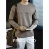Camiseta Cloudtouch Modal Algodão com Toque de Nuvem para Homens, Estampa 3D de Transferência Térmica de Alta Qualidade, Manga Longa, Novo Modelo 2026, Gola Redonda, Adequada para o Dia a Dia.