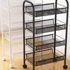 Prateleira de Armazenamento para Cozinha Doméstica Prateleira para Frutas e Vegetais Prateleira de Armazenamento Espessa Multicamadas Móvel Prateleira de Armazenamento para Banheiro Sala de Estar Banheiro