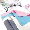 Paño para gafas de cuatro colores, aguja de fibra fina, paño para limpiar pantallas de lentes, se puede imprimir con logotipo, paño para gafas de color puro
