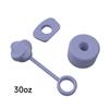 Tapa antipolvo con pajita para taza Stanley de 10 mm, accesorios para tapa de taza Stanley de 30 oz, tapón a prueba de fugas, juego de 3 piezas