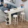 Mesa de bar para apartamento pequeño mesa de bar doméstica simple moderna entrada de sala de estar pequeña mesa auxiliar junto al sofá comedor gabinete divisor de lujo ligero