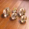 Cuentas de Vidrio Transparentes Blancas con Estampado Dorado, Letra Cursiva de Cinco Líneas, Cuentas Sueltas Redondas, Cuentas de Vidrio Estilo Vintage, Accesorios DIY de Imitación de Cristal Blanco, Venta al por Mayor