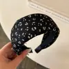 Diadema ancha de estampado de leopardo estilo coreano para mujer, adecuada para el uso diario y citas, accesorio para el cabello antideslizante, accesorio para el cabello versátil