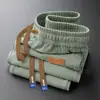 Pantalones de Pierna Recta de Seda de Hielo para Hombre Verano Delgados Modernos de Marca de Alta Gama Diseño de Pantalones de Pierna Ancha Oversize Sueltos Casuales