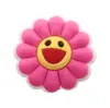 Flor de rosto sorridente desenho animado sapatos de buraco fivela decorativa flor de sapato fivela de sapato acessórios de saco de buraco fofos ponto transfronteiriço