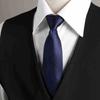 Corbata para hombre, para negocios, azul, negra, moderna, sin nudos, con cremallera, para camisa de trabajo, pajarita