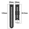 Para Reloj Jiaming Forerunner165 Correa de Silicona F165 Música Correa Monocromática Patrón Cruzado