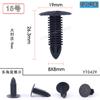Fivela de Teto de Plástico Amazon Para-choque de Carro Fixador Universal Para-lama Interno Nylon Fivela de Controle Central