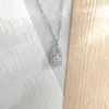 Colar S925 Prata Esterlina Moissanita Coração Cadeia Clavicular Cheio de Diamante Super Brilhante Design de Nicho High-End Amor Eterno