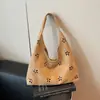 Bolso de Axila de Nicho Nuevo Transfronterizo 2026 para Mujer, Bolso Calado de Moda Otoño e Invierno, Bolso Tote Casual Versátil