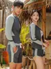 Roupa de mergulho Coreia do Sul feminina duas peças proteção solar maiô manga longa calça roupa de água-viva secagem rápida modeladora roupa de surf roupa de mergulho