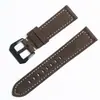 Atacado Em Estoque Panerai Camada Superior Fosca Couro Bovino Vintage Crazy Horse Esportivo Pulseira de Couro Genuíno para Relógio 22/24 Pulseira de Relógio