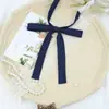 Gravata Borboleta Pequena de Cabo Longo para Estudantes Femininas Original Jk Cor Pura Versátil Uniforme Tailandês Pequenos Itens