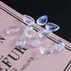Cuentas de Cristal de Vidrio Checo Coloridas Gota de Agua Flor de Loto Peonía Pétalos Material para Pasadores DIY Estilo Nacional Accesorios para el Cabello Cuentas de Vidrio