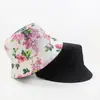Chapéu balde estampado com flores dupla face para homens e mulheres, chapéu de proteção solar, chapéu moderno para atividades ao ar livre, versátil para primavera e verão