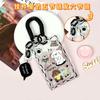 Creativo tarjetero rígido transparente de dibujos animados lindo cachorro tarjetero para estudiante funda deslizable estuche protector anti-pérdida fabricante de tarjetero IC