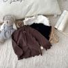 Conjunto de Dos Piezas de Moda Otoño 2026: Vestido con Lazo y Camiseta Básica con Dobladillo Enrollado para Bebés Niñas