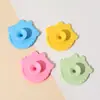 Champú para Baño de Bebé Cepillo de Silicona para Bebé Champú de Silicona para Bebé Dibujo Animado Lindo Cepillo Masajeador de Baño