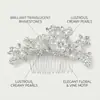 Nova Joia Europeia e Americana Acessório de Cabeça Liga Metálica Moda Pérola Strass Pente de Cabelo para Noiva Acessórios de Cabelo para Vestido de Casamento Pente