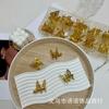 Super Alas de Hada Mariposa Móvil Pinza de Metal Hueca Tridimensional para el Cabello con Resorte para Niños Linda Pinza para Flequillo Roto
