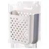 Cesto de Roupa Suja Dobrável para Uso Doméstico, Montado na Parede, Design Oco sem Furos para Banheiro, Cesto de Roupa para Armazenamento de Itens Diversos