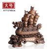 Imitação de madeira vela suave vela enfeites casa Lucky Dragon barco estudo escritório negócios presentes uma geração de cabelo
