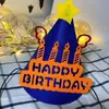 Estilo ins de Corea del Sur sombrero de fieltro no tejido para cumpleaños de bebé decoración de cumpleaños sombrero de cumpleaños