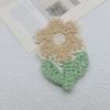 Bordado nuevos accesorios de ropa suéter chaqueta de plumas parche decorativo creativo poste de árbol peludo flor de seis pétalos pegatina de tela bordada