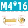 Tornillos de Cabeza Semiredonda Hexagonal de Latón Din7380 Tornillos de Cabeza Redonda tipo Copa Champiñón de Cobre M3M4M5M6M8M10