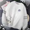 Sudadera de peso pesado 300gCuello redondo, nuevo producto de otoño, corte holgado, gruesa, de manga larga, sin capucha, casual, camiseta base versátil