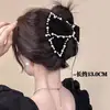 [Procesamiento Personalizado] Pinza para el Cabello Triángulo Negro para Mujer, Estilo de Alta Gama, Adecuada para Cabello Grueso, Pasador para la Parte Posterior de la Cabeza, Pinza de Tiburón