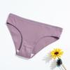 Calzones de Costilla 100% Algodón para Niñas, Color Sólido, Cintura Media-Baja, Cómodos y Transpirables, Doble Capa, Ropa Interior para Mujer, Venta de Liquidación