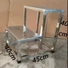 Escada Banqueta Industrial Externa Alargada Antiderrapante de Aço Inoxidável de Dois, Três, Quatro, Cinco Degraus para Armazém, Uso Doméstico, Degrau de Pé e Banqueta para Lavagem de Carros