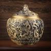 Adornos de Cobre Artesanías de Cobre Latas de Té Kowloon Latas de Té Repujadas