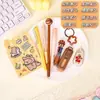 Set de Papelería de Alto Valor con Color Degradado, Papelería Práctica para Estudiantes, Regalo Sorpresa Navideña, Recuerdo